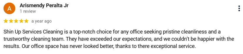 Positive review from the client Number 2