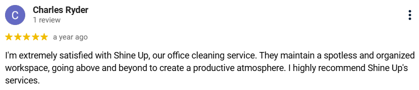 Positive review from the client Number 3